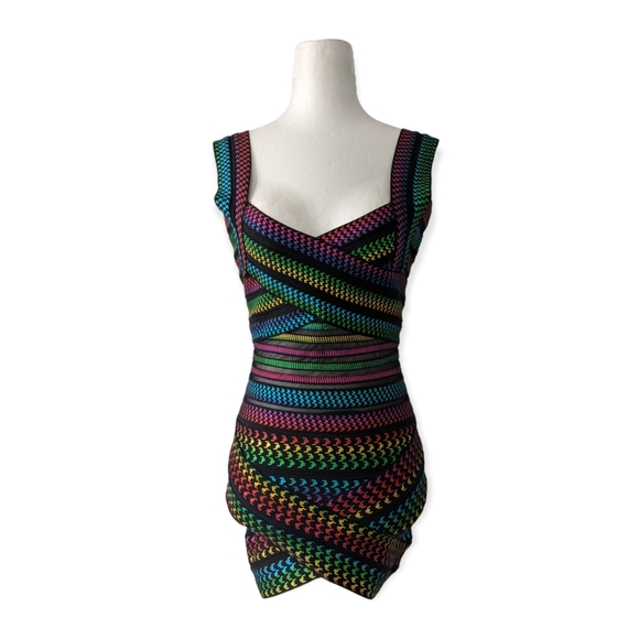 Dresses & Skirts - Metallic Rainbow Bandage Dress